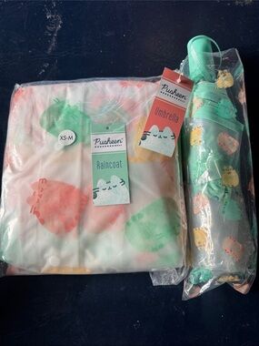 Pusheen Raincoat and Umbrella New
